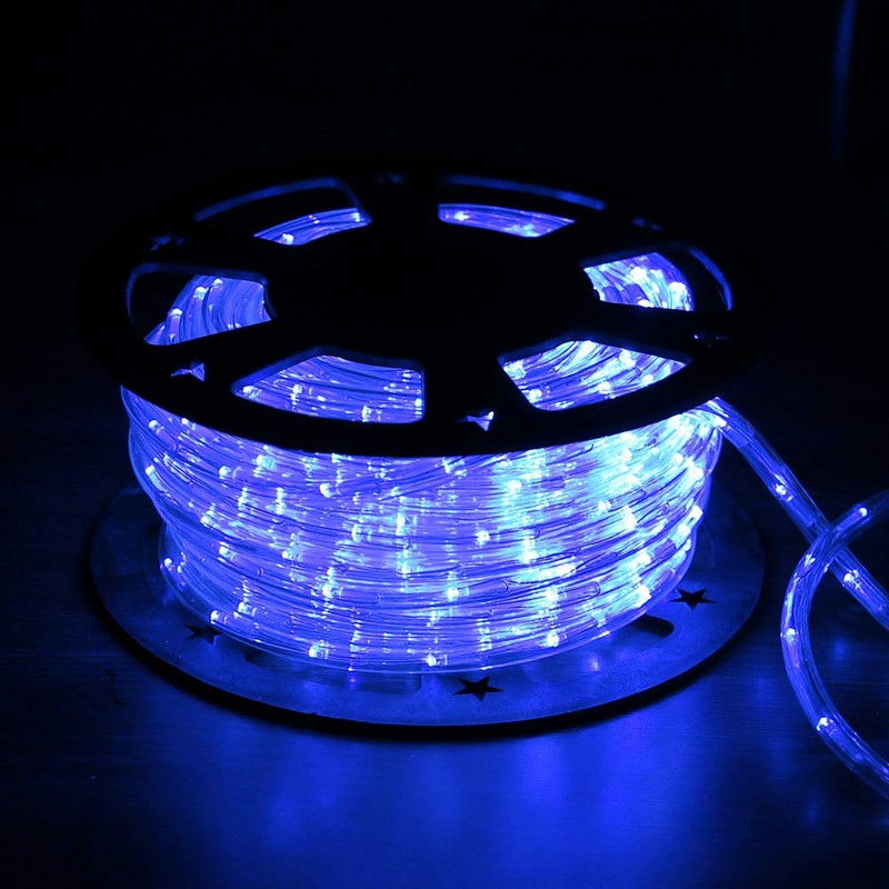 50ft 360 LED Waterproof Rope Lights, 110V Connectable Indoor Outdoor