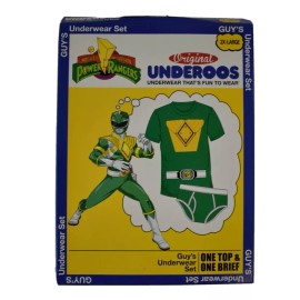 Underoos Mens Mighty Morphin Power Rangers Shirt/Brief Set NIB 2XL