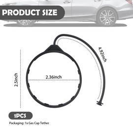 Gas Cap Tether Compatible with Honda Acura,Gas Cap Replacement Rope Part Number 17670-T3W-A01 17670-SNA-A02 17670TR0A01 17670TR0A11,Fuel Caps Replacement Cord Car Accessories