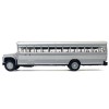 Promotex DCD School Bus 1/87 (HO) Plastic Model Silver Metallic