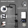 Shower Mirror fogless for Shaving - Dual-Sided 1X/3X Magnification, Anti-Fog