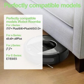 LOOHAOC-8 Pcs Side Brushes Replacement Parts Compatible with iRobot Roomba i7/i7+ Plus/j7/j7+/i4/i5/i6+ Plus/i8/E5/E6/E7/5150/6198/7150/7550 i and e Series Robot Vacuum (Screwdriver Included)