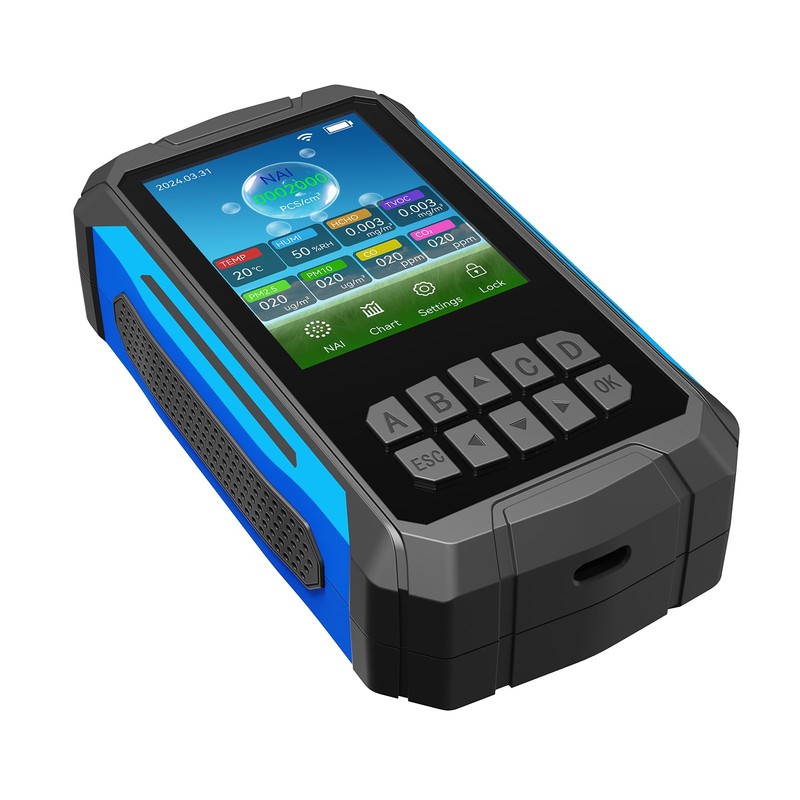 Generic Air Quality Detector Ionizer Meter Alarm Function Portable Air