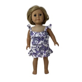 Doll Clothes Superstore Purple Paisley Sundress Fits 18 Inch Girl Dolls Like Our Generation American Girl My Life Dolls