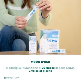 Ansimel – Integratore per Ansia e Stress - Con Ashwagandha, Tiglio, Biancospino - Favorisce il Rilassamento e il Benessere Mentale - Flacone da 50 ml