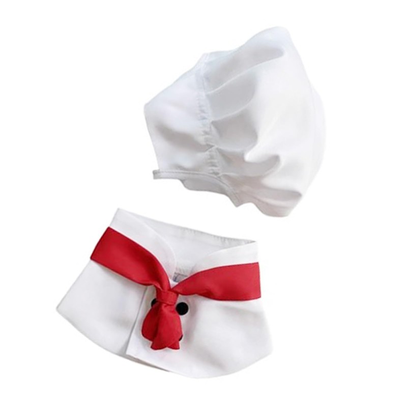 Wakects Pet Chef Hat, Pet Cooking Costume, Adjustable Size, Breathable,