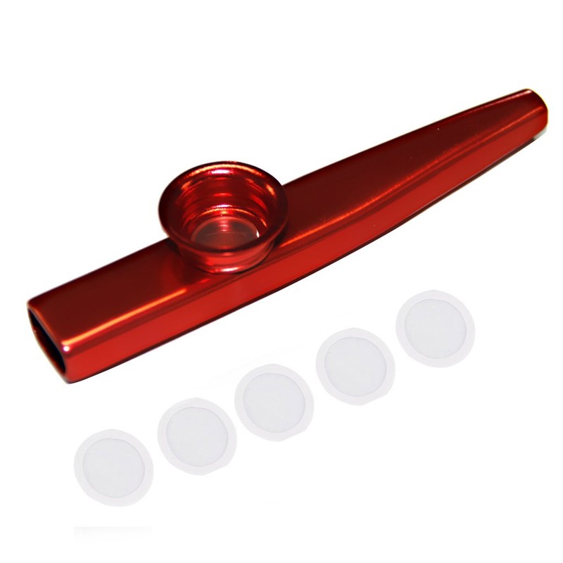 【ノーブランド品】ナカノ サブマリンカズー 音楽玩具 音楽愛好 KAZOO メタルカズー (レッド)