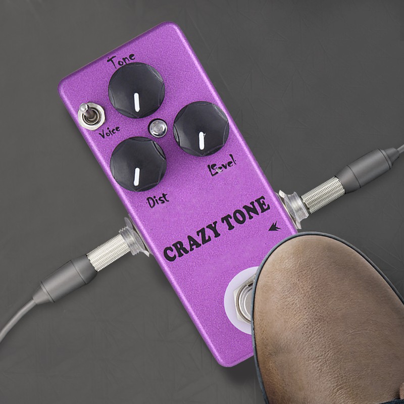 Distortion Guitar Effect Pedal Crazy Tone Fully Analog Circuit Accessory