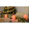 Homemory Flickering Flameless Candles with String Lights, Battery Operated Candles,