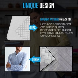 Houseables Ironing Mat, Ironing Pad, Iron Mat, Iron Pad, Dryer Top Protector, Magnetic, Portable, Blanket Cover for Table Top, Countertop, Washer, Travel Board, Quilting, Cloth, Wide, Thick, 33 x 17