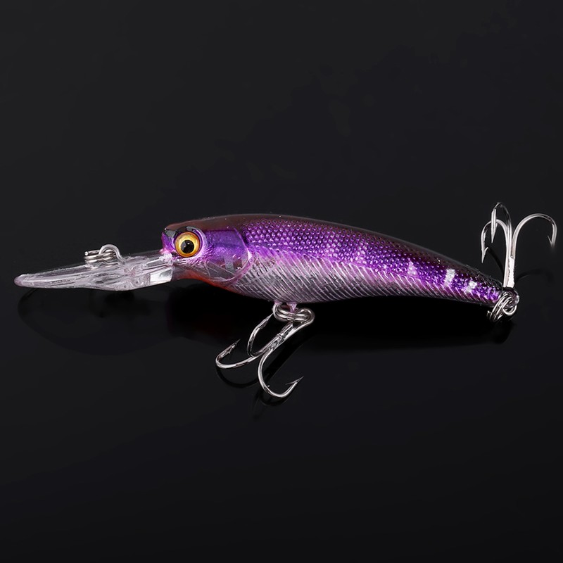 10pcs/bag Fishing Lures Baits Crank Bait Hook Tackle Bait Fishing