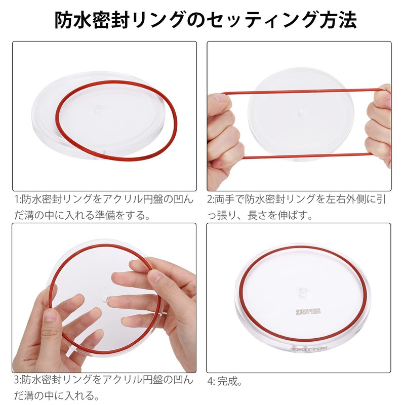 HEPPYENCE Label Cover lc-1 LP Record Set for Acrylic Waterproof