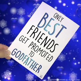 Godfather Card Proposal Cards Best Friends Promoted to Godfather Godparent Card Will You Be My Godfather Best Friend Christening Cards PC462