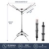 STO STO Portable Umbrella Clothesline, 82 Feet Rotary Drying Rack