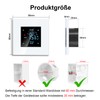 CNBINGO Smart Thermostat Flush-Mounted with Crystal Glass Panel WiFi Digital