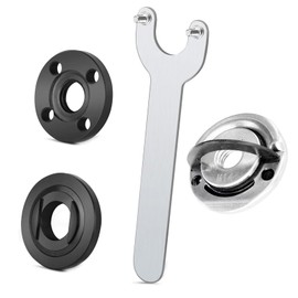 Katslyn Quick Release Nut for Angle Grinder, M14 Thread Self Locking Plate, Quick Installation and Release, Accessories (Pressure Plate×2, Spanner×1)