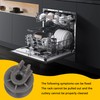 Emptty 8PCS Dishwasher Roller Assembly Fit Upper Dishrack and Lower