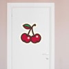 Extra Large 460mm 'Two Cherries' Permanent Sticker Decal for Cars/Windows/Bins/Walls
