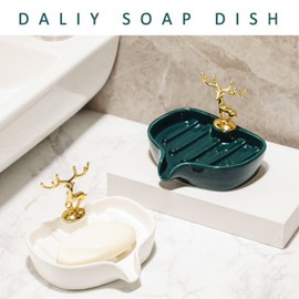 S.T.S.G Soap Holder, Soap Case, Soap Holder, Soap Dish, Tray, Stylish, Cute, Bath (White)