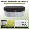 14Ft Round Pool Cover, Solar Covers for Above Ground Pools,