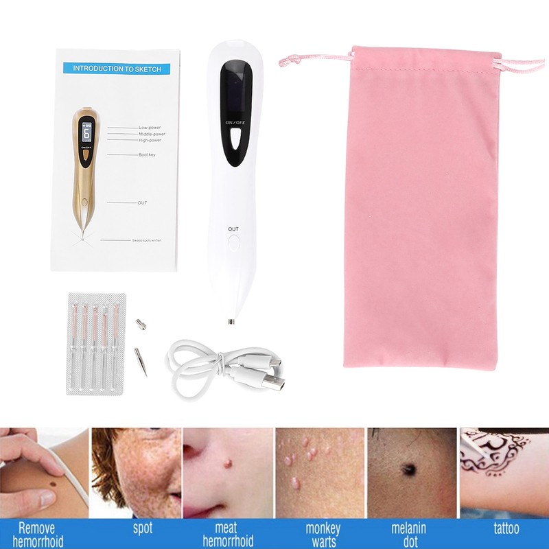 Professional Spot Tattoo Freckle Removal Machine No Bleeding Mole Dot