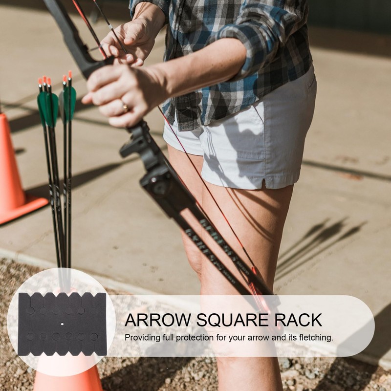 Gatuida 7Pcs Lightweight Arrow Rack Portable Shape Arrow Separator Sponge