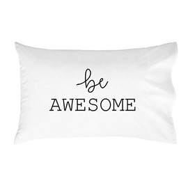 Oh, Susannah be Awesome Pillowcases - Standard Size Pillowcase(1 20x30 inch, Black) Graduation Gifts College Fun Pillowcases Dorm Room Accessories