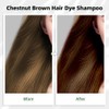 Champú Teñir Cabello Castaño Oscuro Instantáneo Tinte Base Hierbas Cubrir