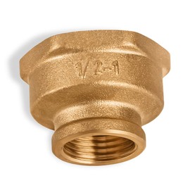 Reducing Coupling 1/2" Female x 1” Female - Brass Coupling 0,5 inch x 1 inch Female Brass Pipe Fittings