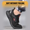 SUADEX Steel Toe Shoes for Men Women Lightweight Work Shoes