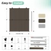 SunnyRoyal 6'W X 6'H Patio Roller Shades Foldable Sun Shade