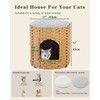 SETVSON Cat House for Indoor Cats, Large Double Cat Houses