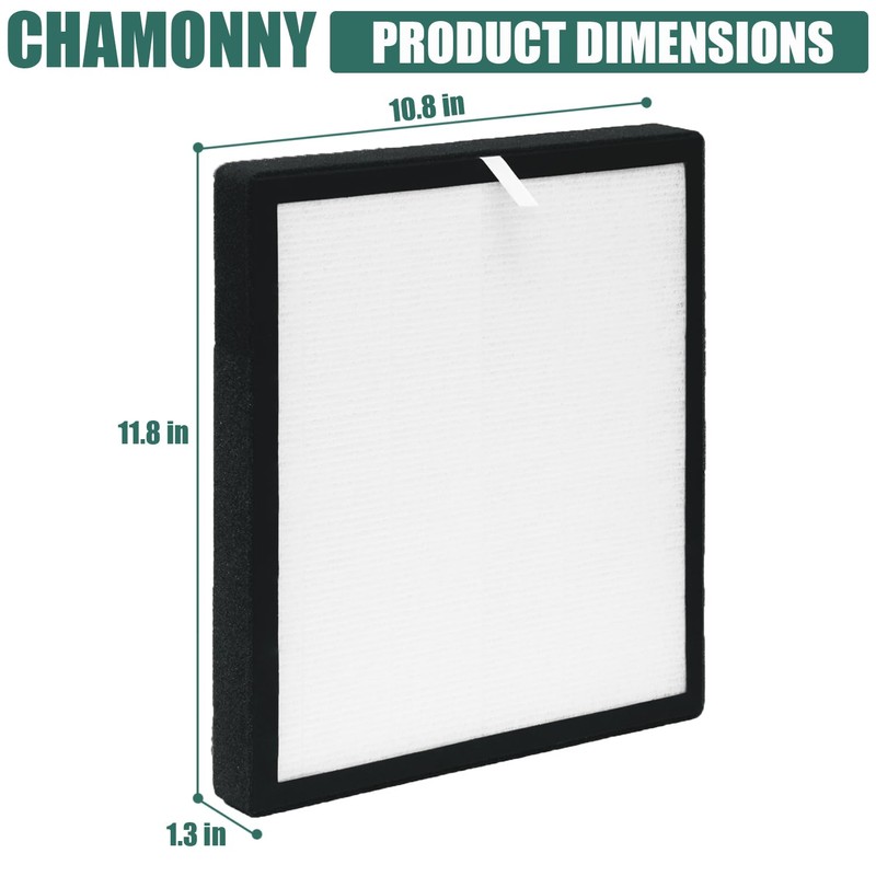 CHAMONNY TZ-K2 Filter Replacement, Compatible with ToLife TZ-K2 Air Purifier,