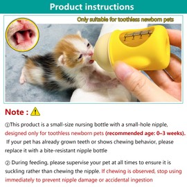 Puppy Bottles for Nursing，Kitten Bottles for Nursing，Pet Feeding Bottle，(Yellow- 20ml)