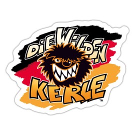 Spreadshirt Die Wilden Kerle Logo Germany Flag Sticker, 10 x 10 cm, Matt White