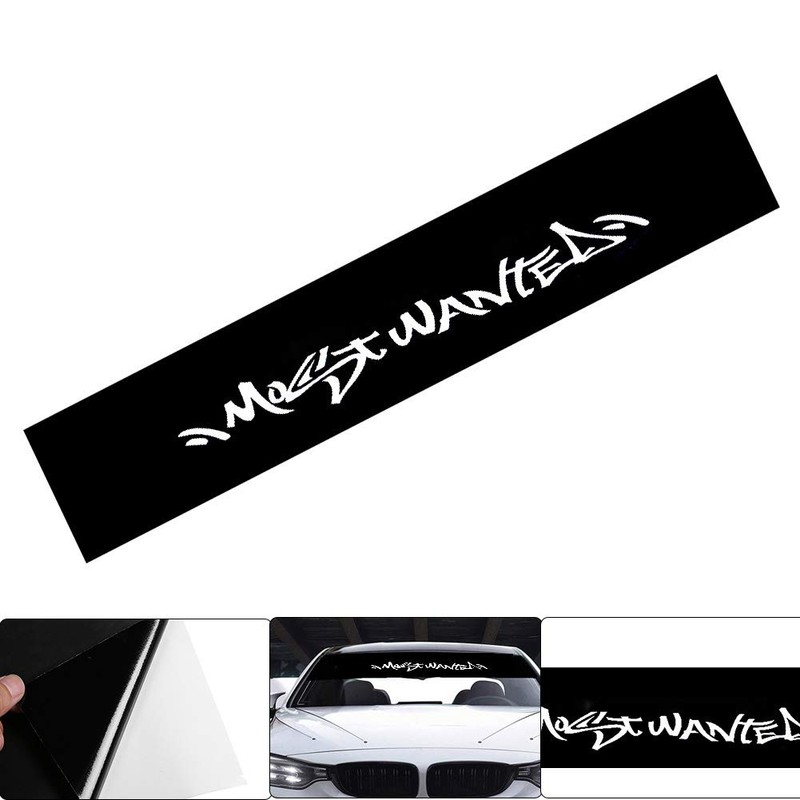 Bediffer Car Window Sticker, Car Windscreen Sticker Colourful Reflective Sticker