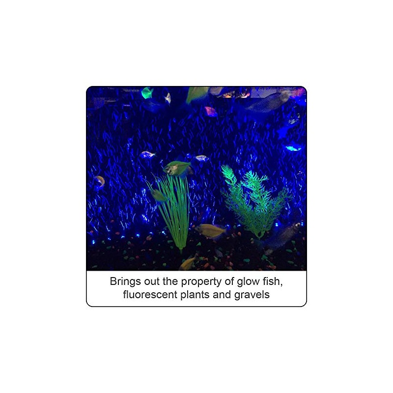 ViaAqua Blue LED Submersible Air Bubble Light Underwater Aquarium Fish