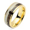 100S JEWELRY Tungsten Ring for Men Women Wedding Band Elk