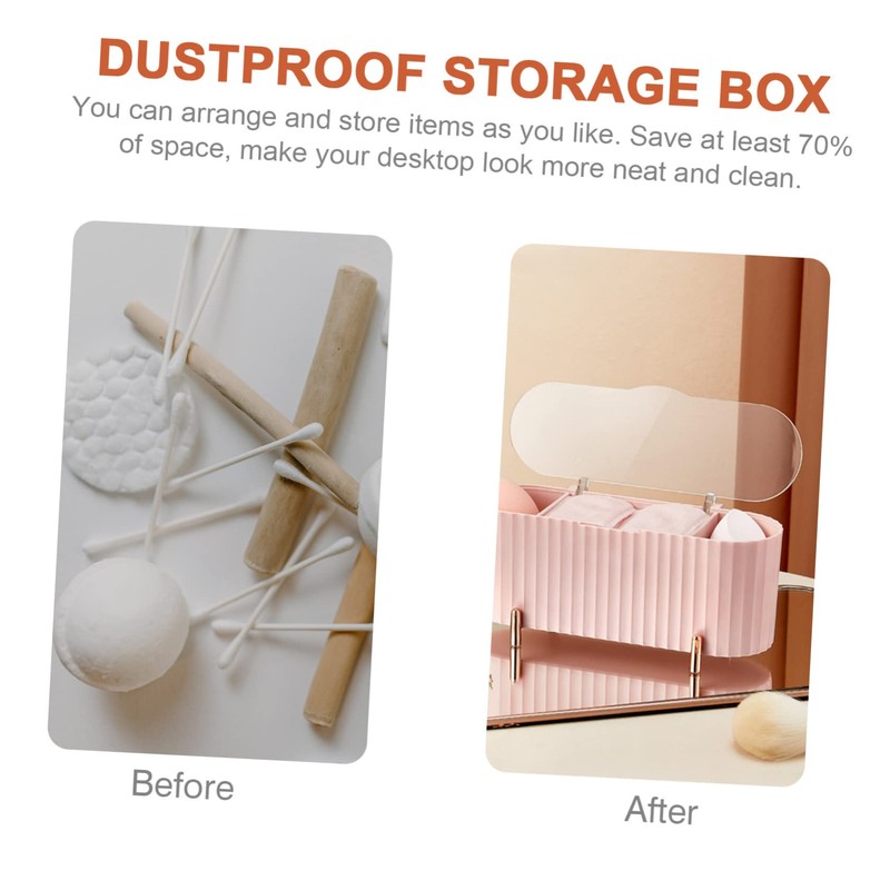 MAGICLULU Verified Australian Cotton Cosmetics Storage Box Cotton Pad Organiser