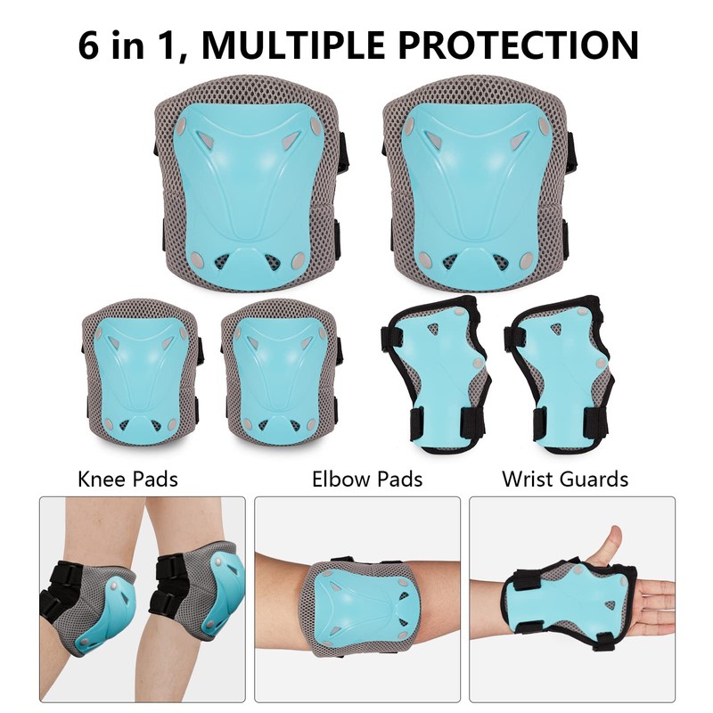 SKT HP Protective Gear for Adults, Knee Pads Elbow Pads