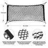 Floor Style Trunk Cargo Net ,Adjustable Elastic Heavy Duty Cargo