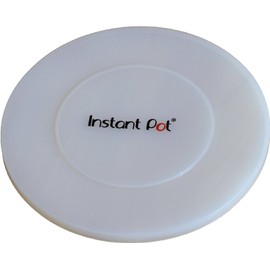 Instant Pot Silicone Lid, 9.8-In, 5-Qt & 6-Qt Pot Lid, From the Makers of Instant Pot, Reusable Silicone Lid for Bowl and Food Cover, Microwave Cover for Food, Transparent White