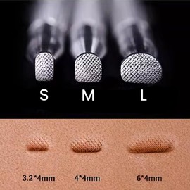 Leather Stamps 3Pcs Checkered Stamps Steep Angle Beveler Set Stainless Steel Leather Stamping Tools Professional Carving Craft Leathercrafting