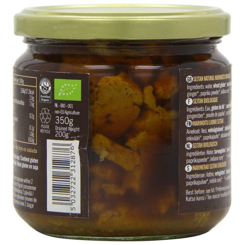 Biona Organic Seitan Pieces In Soya Sauce and Ginger, 350