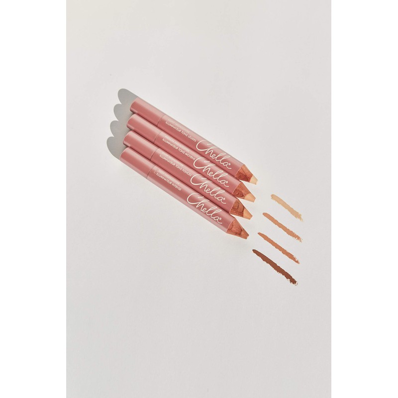 Chella Highlighter Pencil, Deep - Vegan, Cruelty Free, Paraben Free,