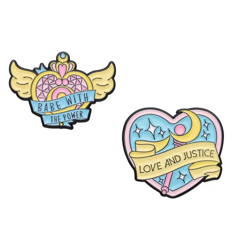 OYSTERBOY 4pcs Pink Moon With Power Babe With Power Love