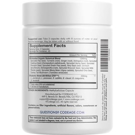 Codeage SBO Probiotics, 50 Billion CFUs Per Serving, Multi Strain Soil Based Organisms Blend and Organic Fermented Botanical Blend, Shelf-Stable, 90 Capsules