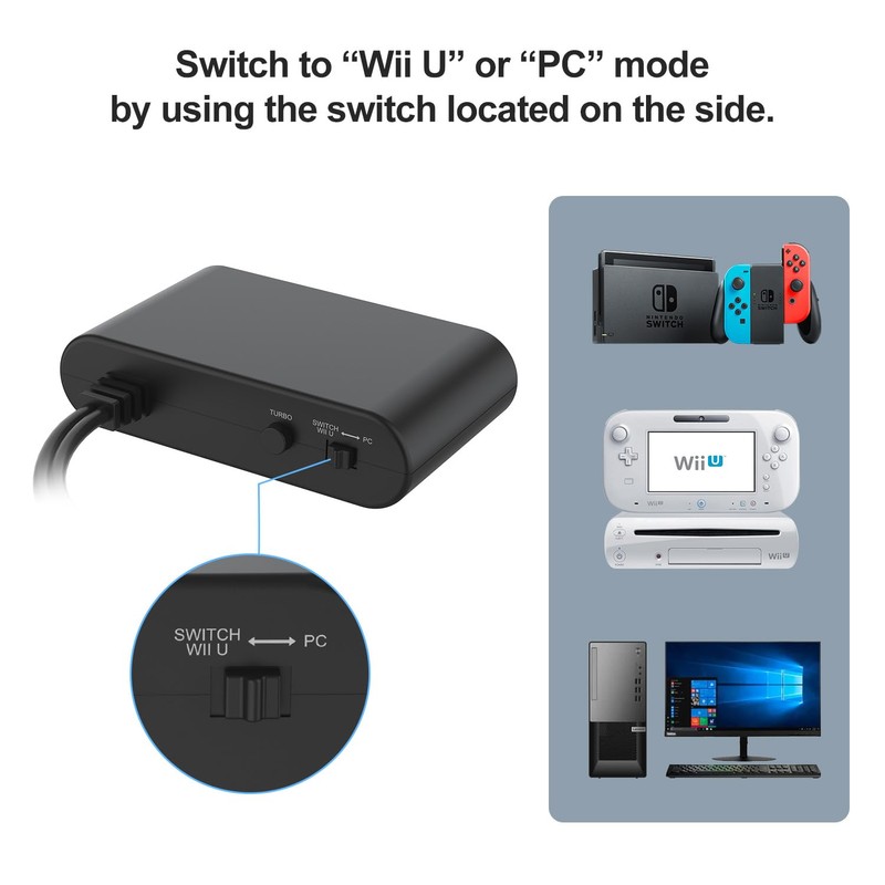 yoxxzus Gamecube Controller Adapter for Switch 2 & Switch 1/OLED