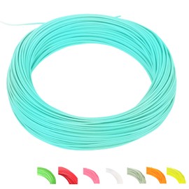 MAXIMUMCATCH Bestprice Fly Fishing Line (Weight Forward, Floating Fly Line) and Fly Line Combo with Backing Leader and Tippet (1F/2F/3F/4F/5F/6F/7F/8F/9F/10F) (Teal, WF5F)