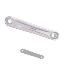 P4B Replacement crank for crankset in silver, left bicycle crank, 170 mm, for JIS square axle